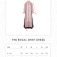 The Regal Shirt Dress - Burgundy