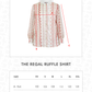 The Regal Ruffle Shirt - Sungold