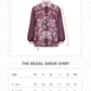 The Regal Sheer Shirt - Burgundy