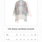 The Regal Batwing Blouse - Ciel