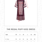 The Regal Puff Kids Dress - Burgundy