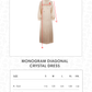 Monogram Diagonal Crystal Dress - Sand