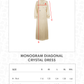 Monogram Diagonal Crystal Dress - Yuzu