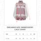 Dreamscape Embroidery Lace Shirt - Rivera