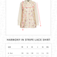 Harmony in Stripe Lace Shirt - Butter Yellow