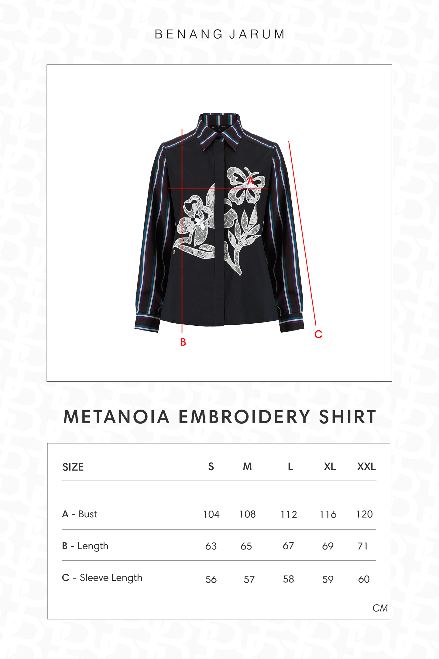 Metanoia Embroidery Shirt - Black