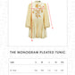 The Monogram Pleated Tunic - Yuzu