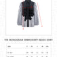 The Monogram Embroidery Beads Shirt - Black Choco