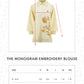 The Monogram Embroidery Blouse - Yuzu