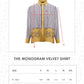 The Monogram Velvet Shirt - Yuzu