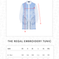 The Regal Embroidery Tunic - Ciel