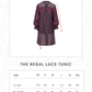 The Regal Lace Tunic - Burgundy