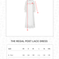 The Regal Poet Lace Dress - White