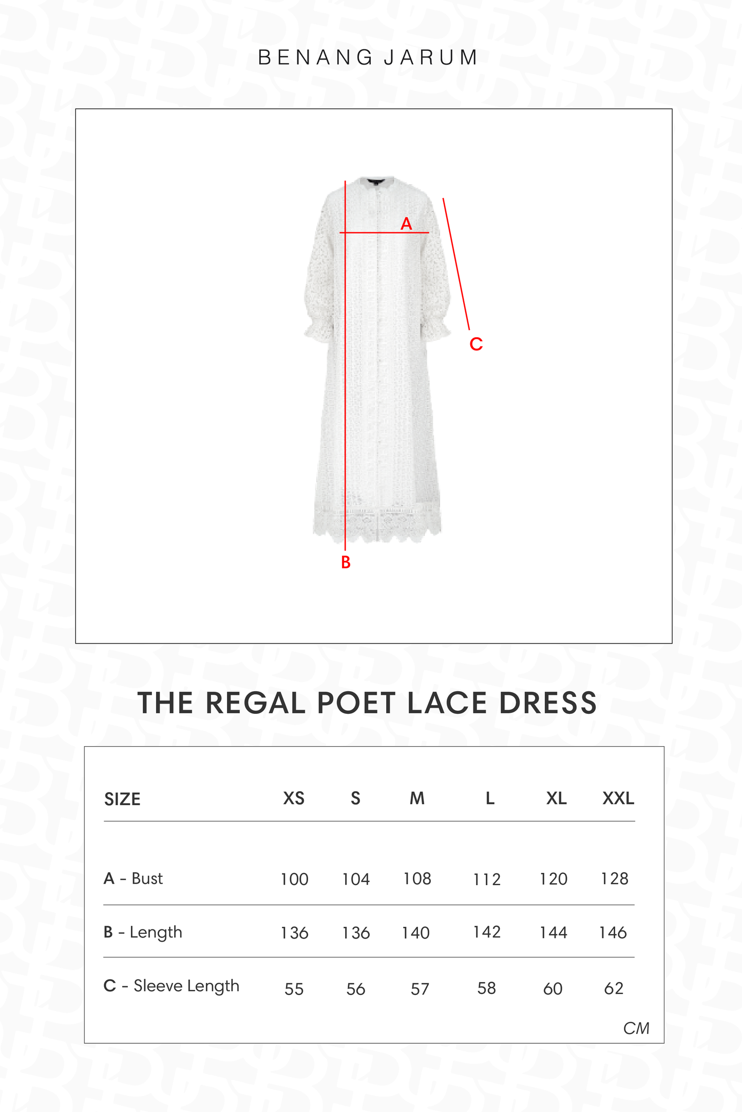 The Regal Poet Lace Dress - White