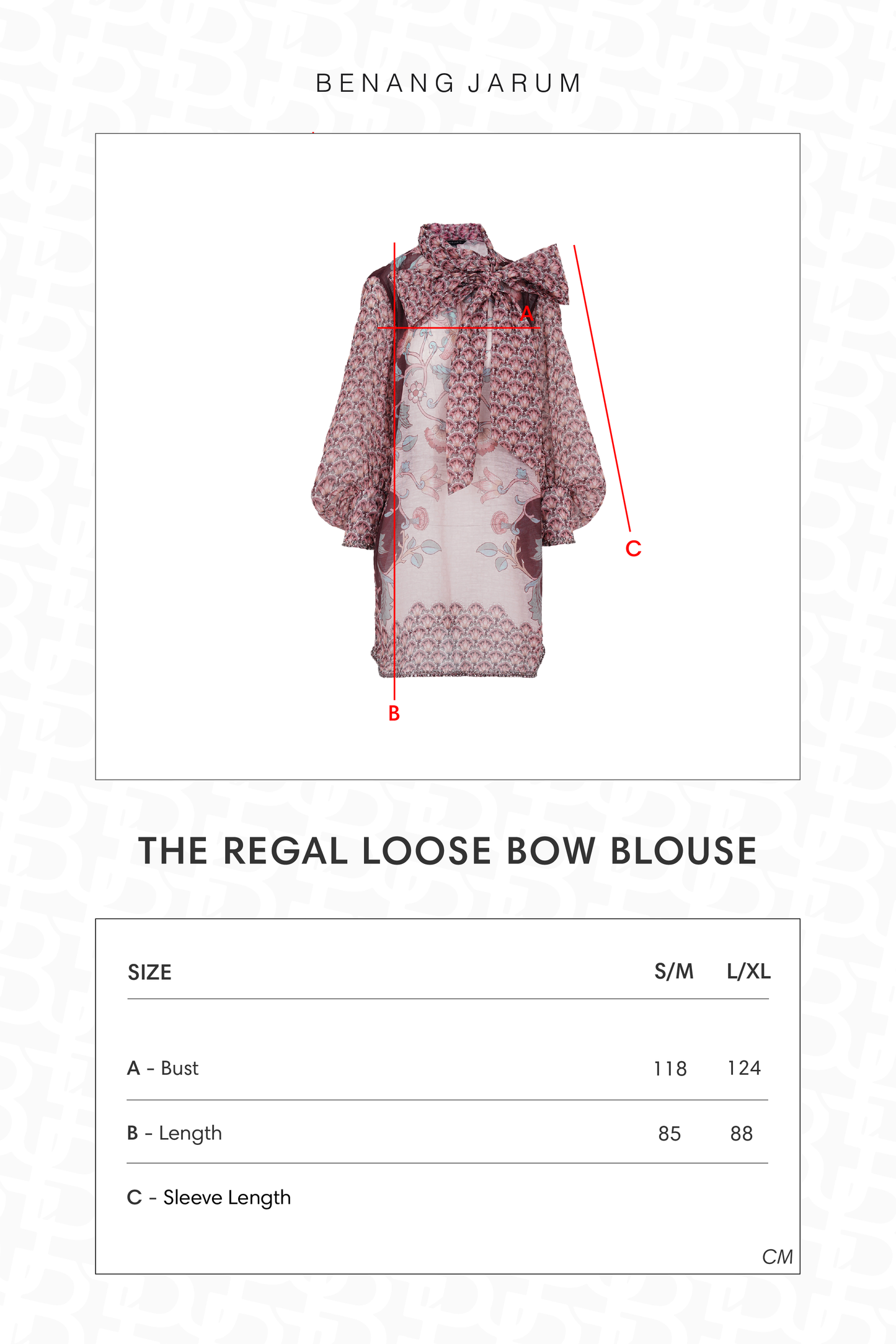 The Regal Loose Bow Blouse - Burgundy