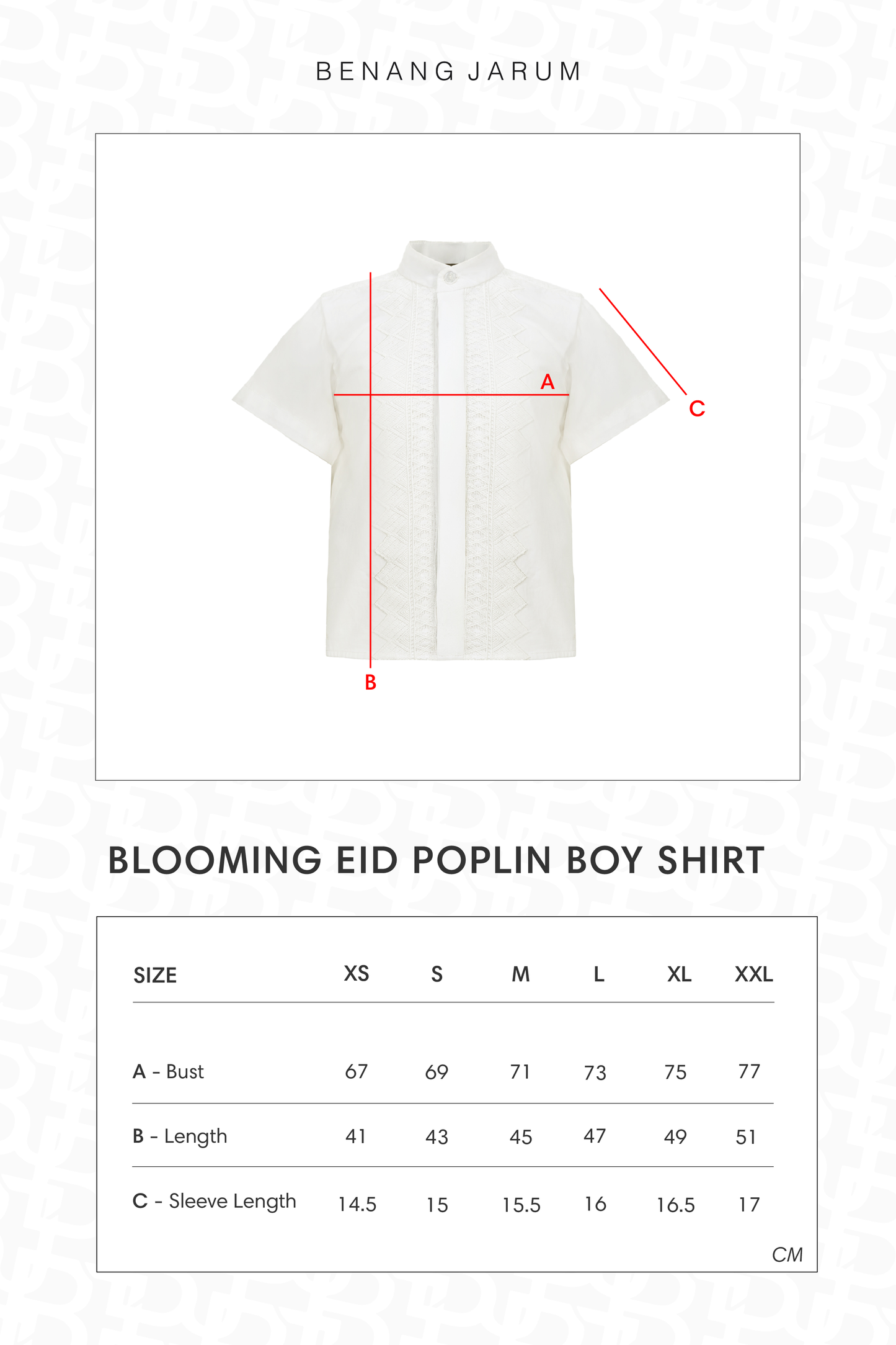 Blooming Eid Poplin Boy Shirt - White