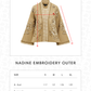 Nadine Embroidery Outer - Coffee