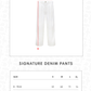 Signature Denim Pants - White
