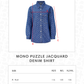 Mono Puzzle Jacquard Denim Shirt - Medium