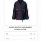 Mono Puzzle Jacquard Denim Outer - Dark Blue