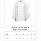 Denim Tales Back Pleated Shirt - White