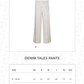 Denim Tales Pants - Cream