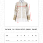 Denim Tales Pleated Panel Shirt - Cream
