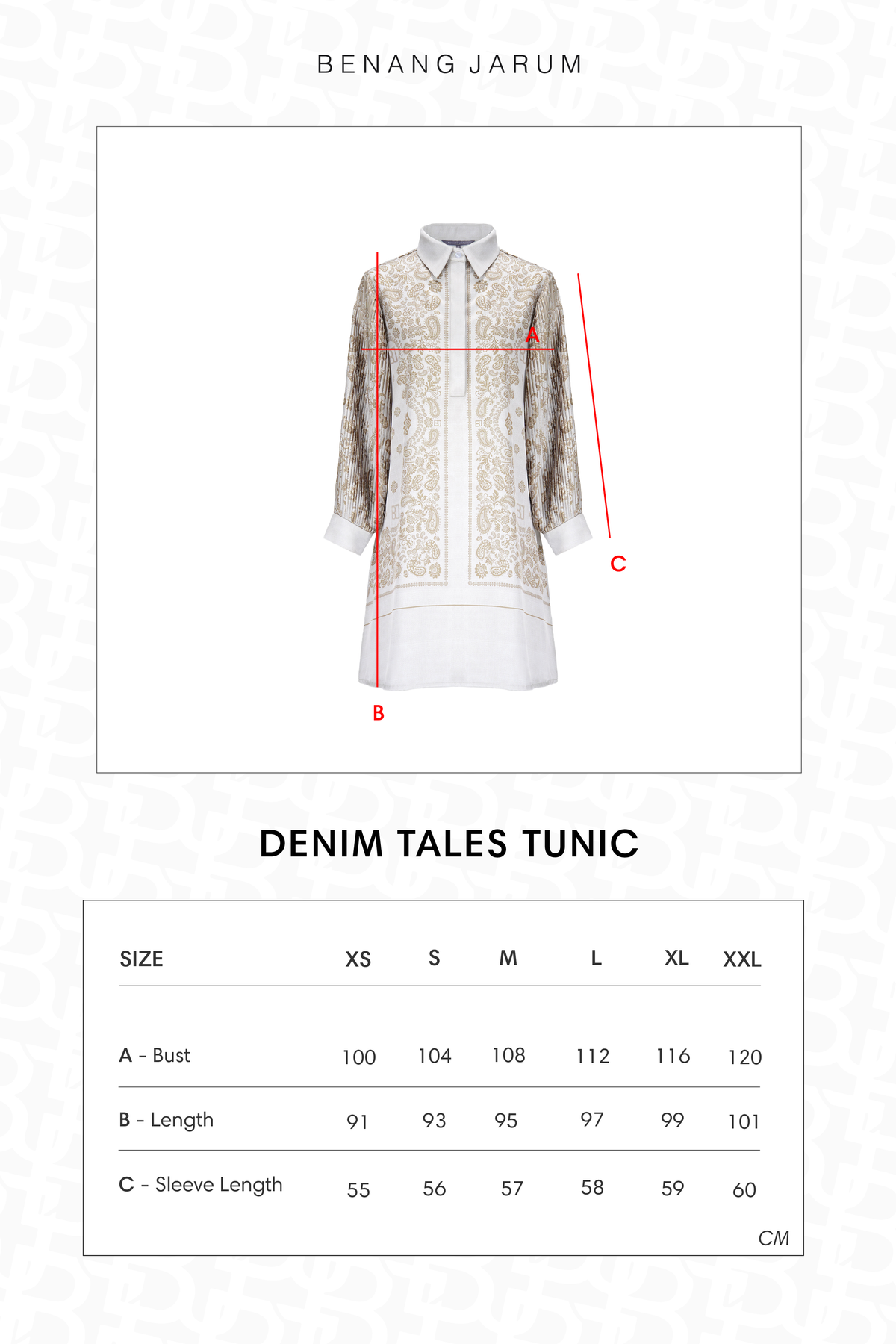 Denim Tales Tunic - Cream