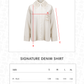 Signature Denim Shirt - White