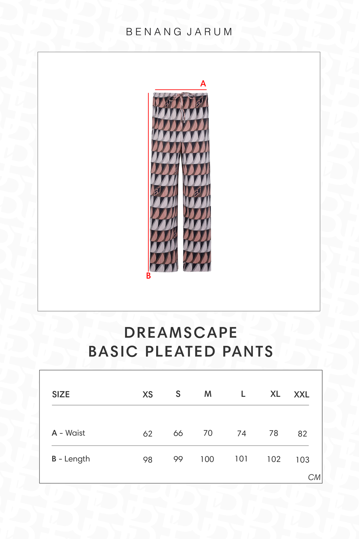 Dreamscape Basic Pleated Pants - Como