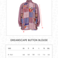 Dreamscape Button Blouse - Monaco