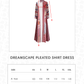 Dreamscape Pleated Shirt Dress - Monaco