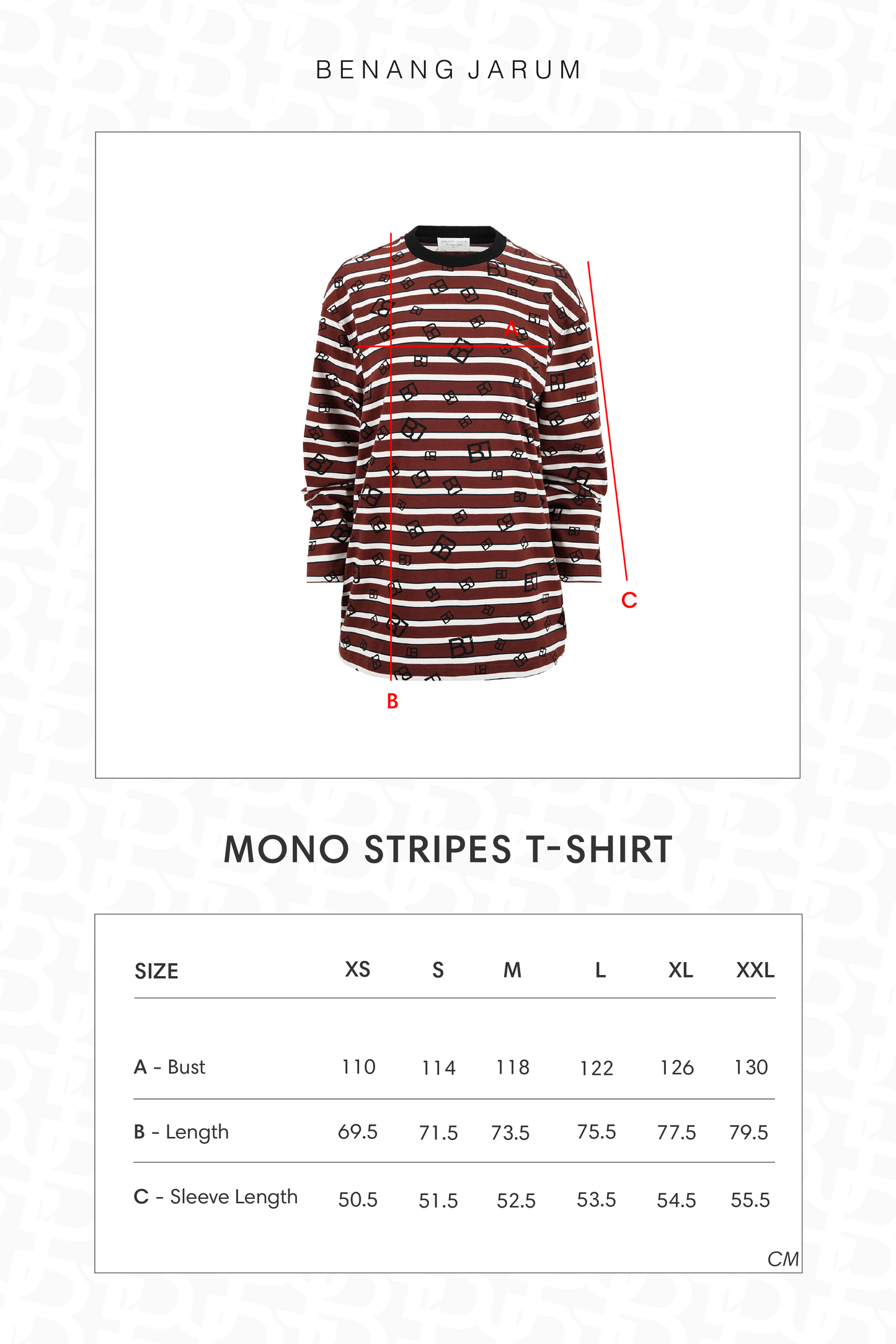 Mono Stripes T-Shirt - Choco