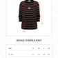 Mono Stripes Knit - Black Choco
