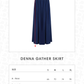 Denna Gather Skirt - Blue