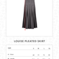 Louise Pleated Skirt - Gray