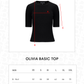 Olivia Basic Top - Black