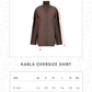 Karla Oversize Shirt - Brown