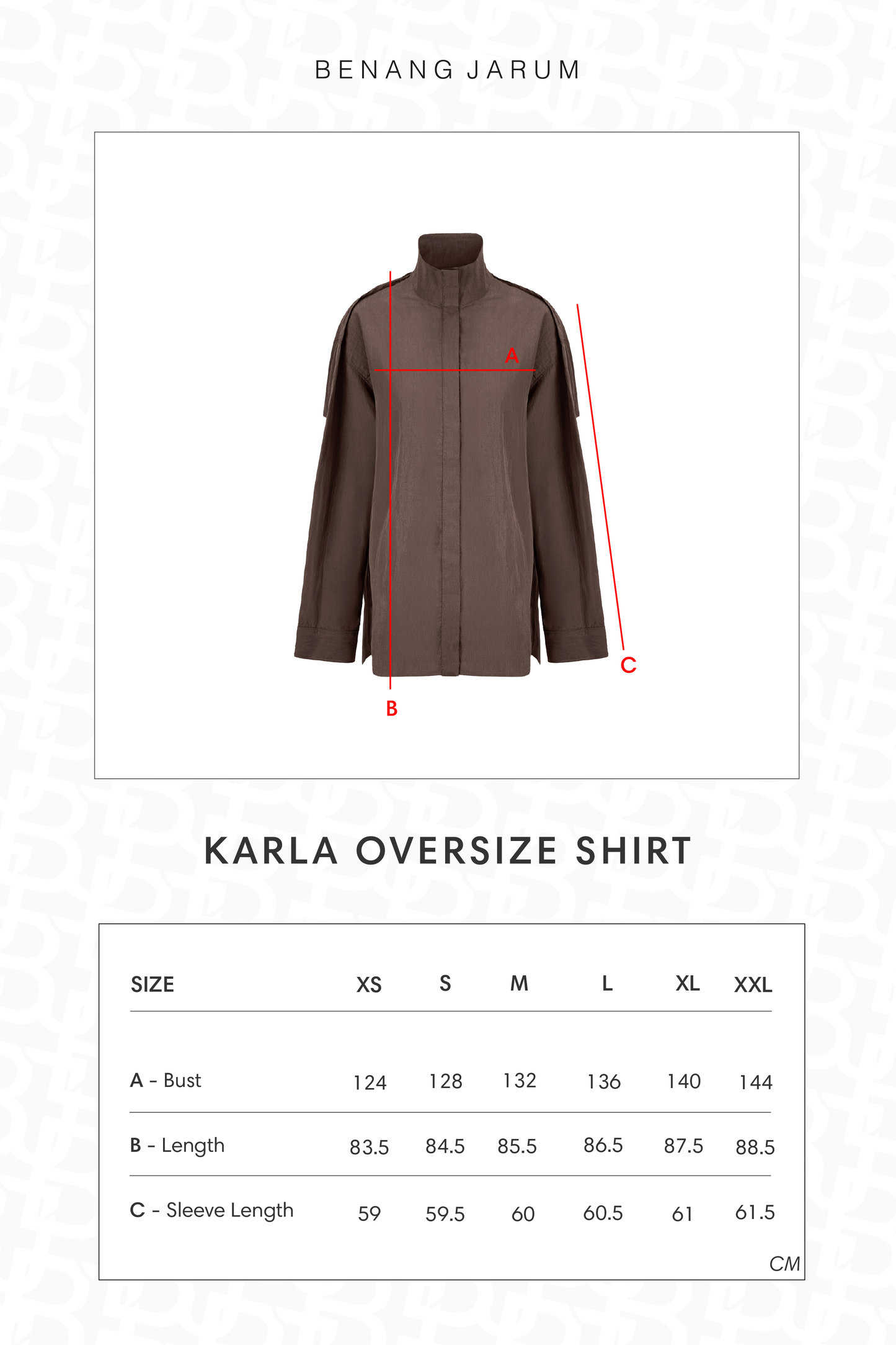 Karla Oversize Shirt - Brown