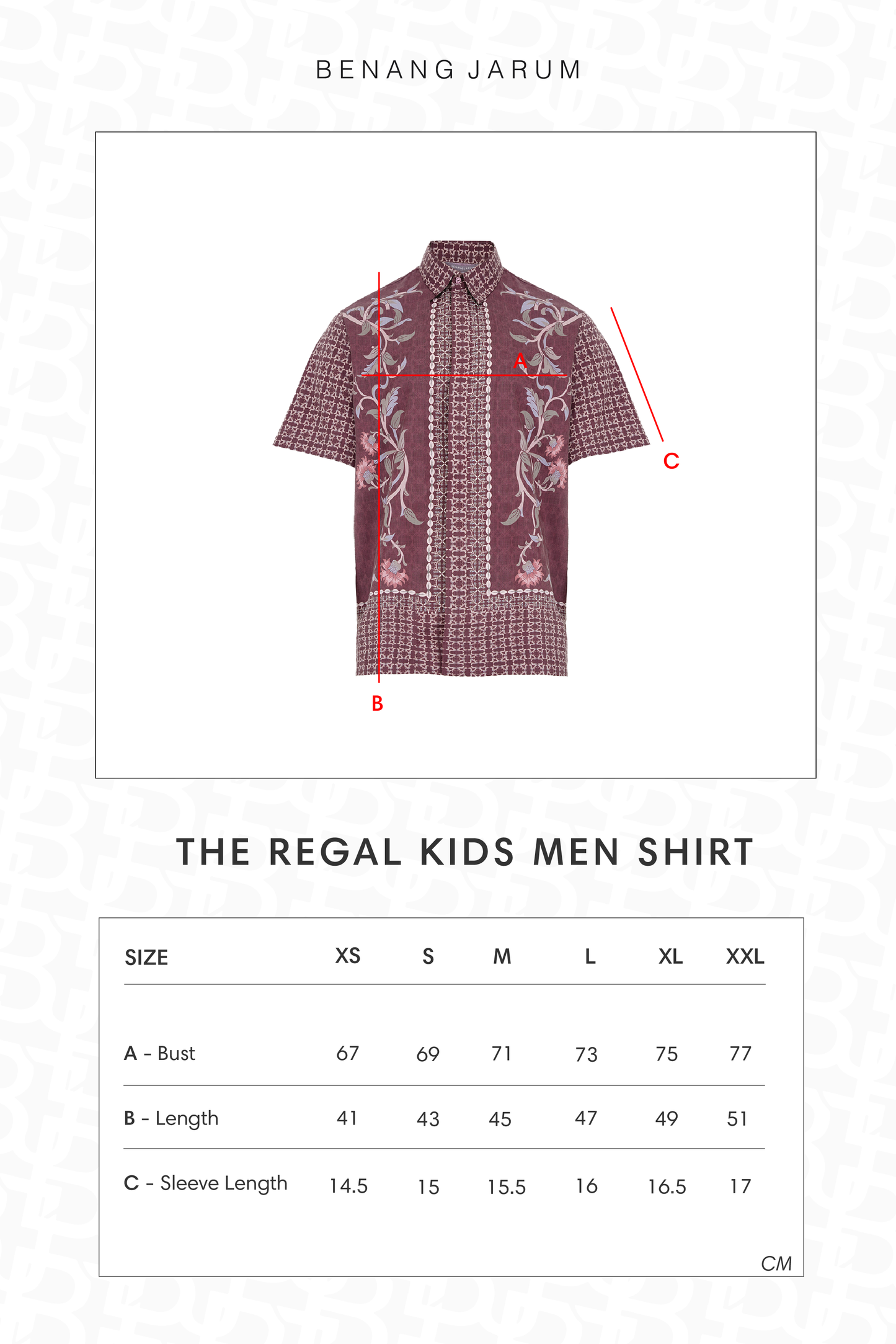 The Regal Kids Men Shirt - Burgundy