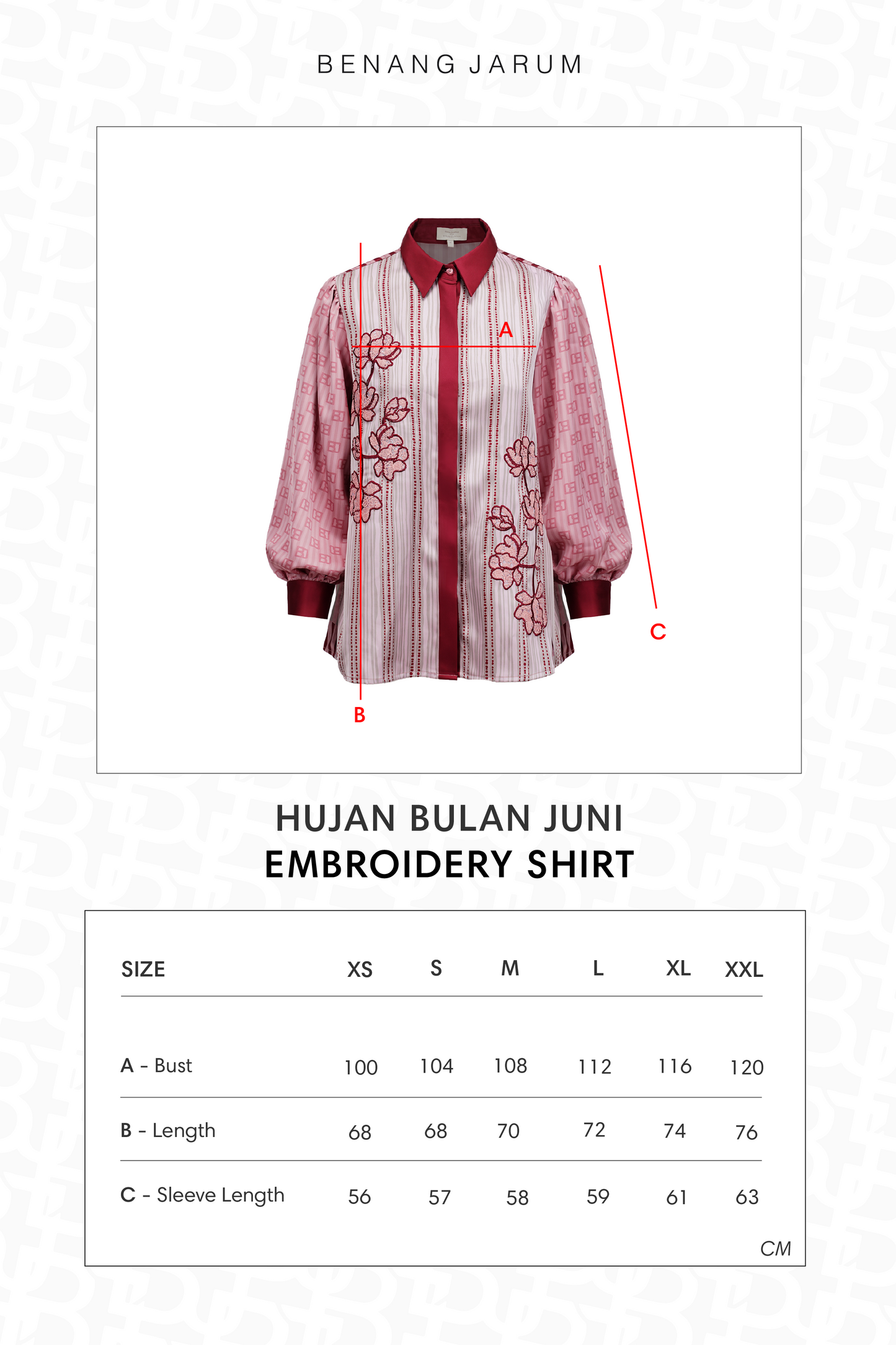 HBJ Embroidery Shirt - Senja Merona