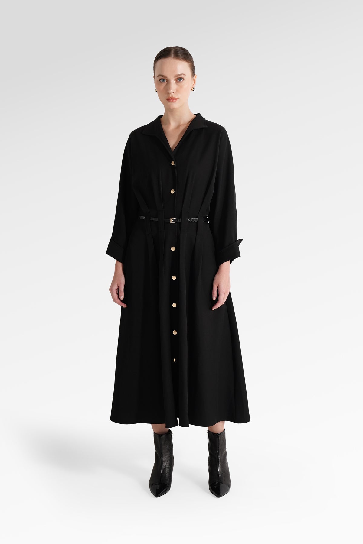 Sophia Pleated Midi Dress