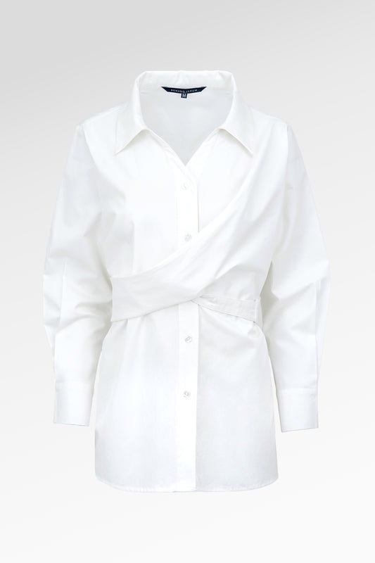 Stella Wrap Shirt - White