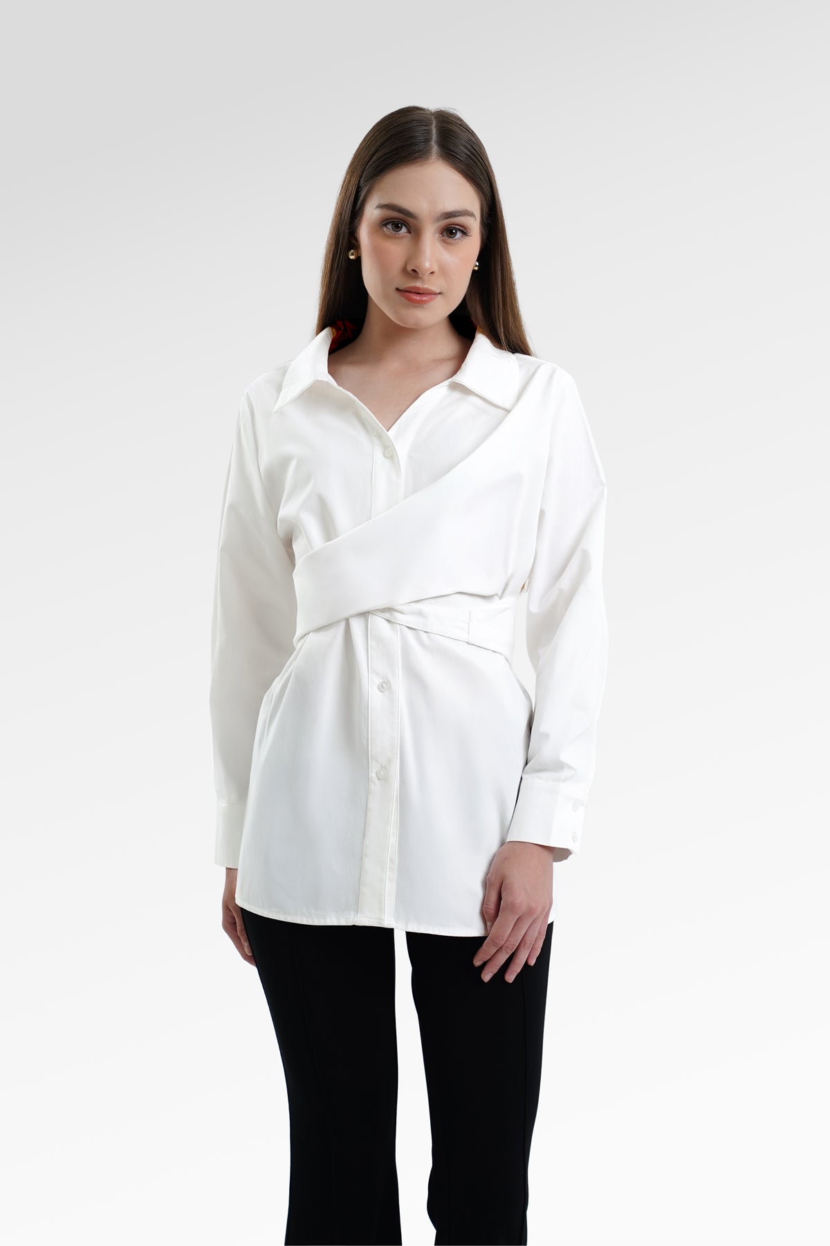 Stella Wrap Shirt - White