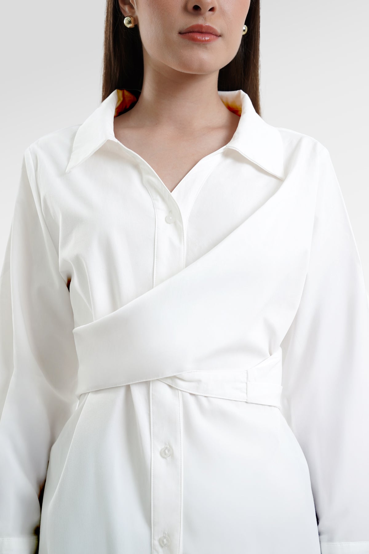 Stella Wrap Shirt - White