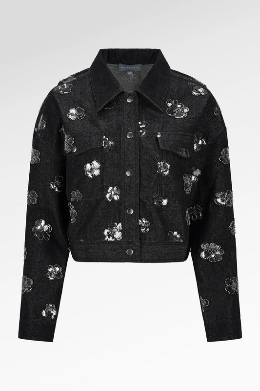 Stevie Embroidery Jacket - Black