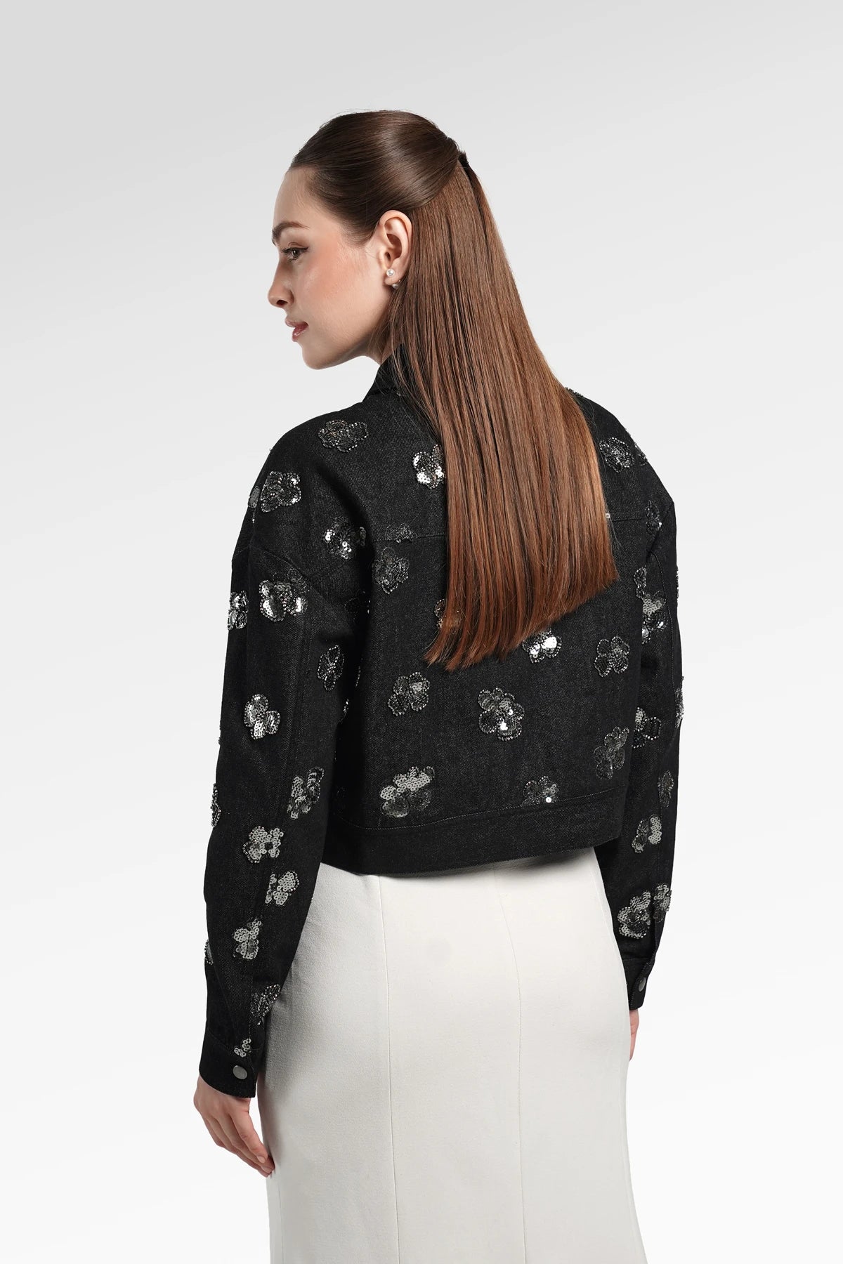 Stevie Embroidery Jacket - Black