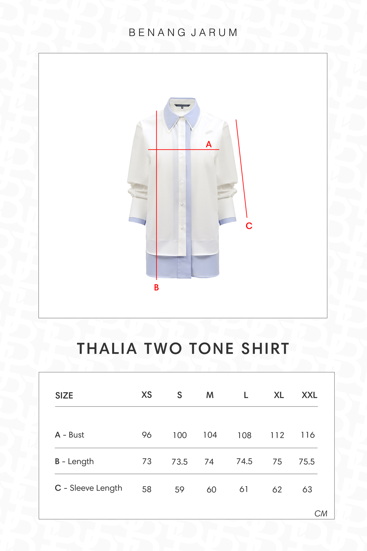 Thalia Two Tone Shirt - White