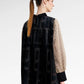 The Monogram Back Pleated Blouse - Black Choco