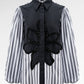 The Monogram Embroidery Beads Shirt - Black Choco